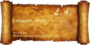 Lengyel Arnó névjegykártya